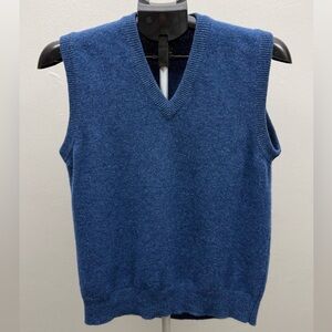 Club Room V-Neck Blue Sweater Vest